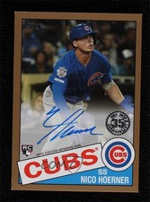 2020 Topps 1985 Topps Baseball Auto Gold 50/50 Nico Hoerner #85A-NH Auto 0w3