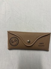Ray Ban RB 1971 Square Gold Frame Brown Lens Sunglasses 54019 Made in Italy