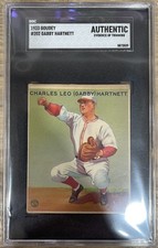 Vintage 1933 Goudey Baseball Card #202 Gabby Hartnett SGC Graded Authentic