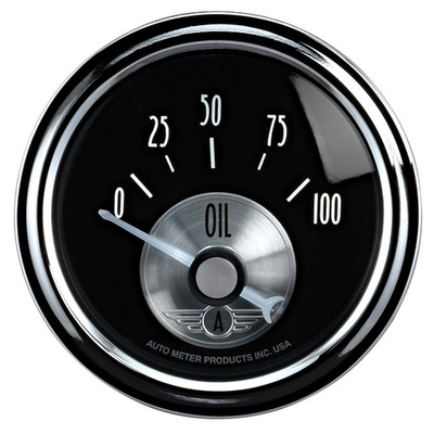 #ad AutoMeter 2028 Prestige Series Black Diamond Oil Pressure Gauge $128.99