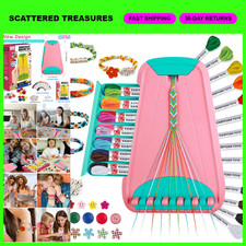 Friendship Bracelet Making Kit for Girls 8-12, 28 Pre-Cut Threads  Accessories