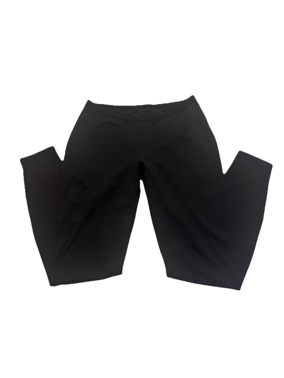 Patagonia Capilene Base Layer Pants Womens Small Black Thermal Leggings
