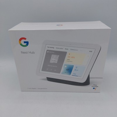 Google Nest Hub (2nd Gen) Smart Display 7 inch - Charcoal   (New, Sealed)