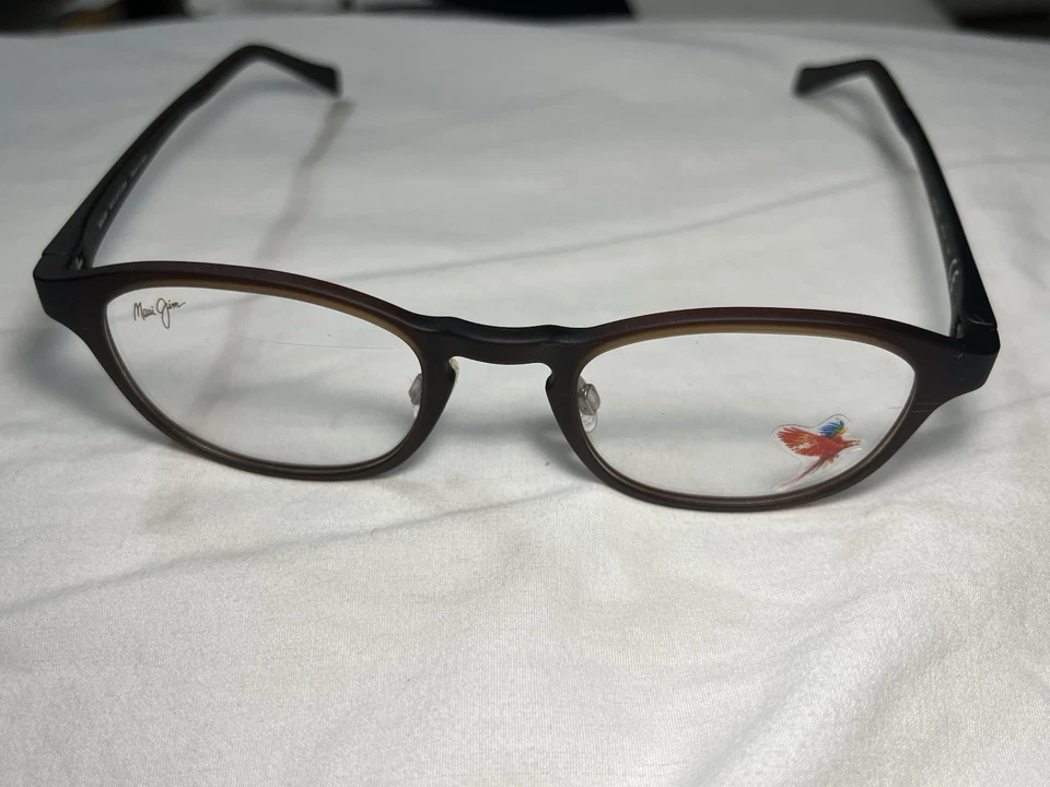 Apenas armações de óculos Maui Jim, MJO 2612-26M, 48-21-147, marrom, fabricado no Japão - Imagem 2 de 4