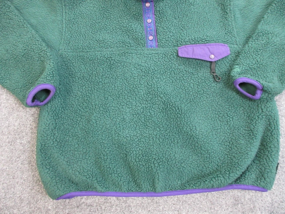 Suéter deportivo vintage Eastern Mountain para mujer grande verde polar Polartec años 90 Foto 2 de 4