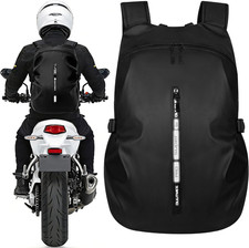 Motorcycle Backpack, Waterproof Helmet Backpacks for Men Large Capacity Storage