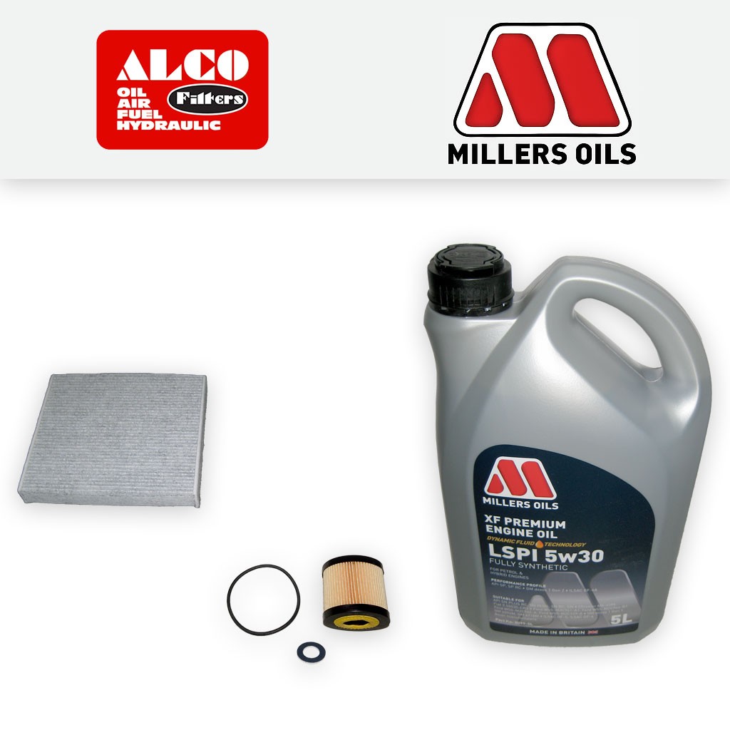 SERVICE KIT for TOYOTA AVENSIS 1.6 1.8 VVT-I OIL CABIN FILTERS +OIL (2008-2018)