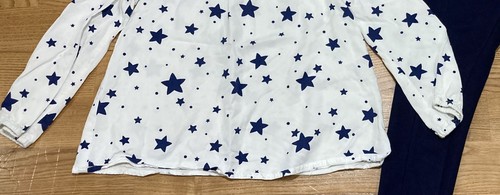 Girl's Gymboree & Old Navy Outfit Size 5 - White Star Top w/Navy Jeggings EUC - Picture 4 of 7