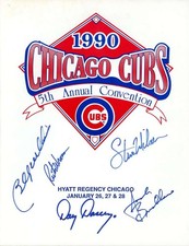 Jack Brickhouse Billy Williams 1990 Cubs Convention Program Signed by 5