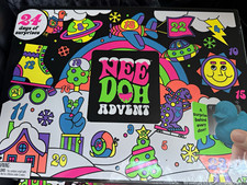 Nee Doh Christmas Door Advent Calendar 24 Days Fidget Toys Reusable Kids