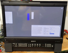 Sony BVM-E250 25" OLED Broadcast Monitor  BKM-16R Controller and Integral Stand