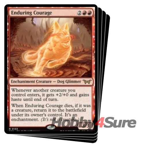 Enduring Courage X4 M/NM Magic: The Gathering MTG Duskmourn: House Of ...