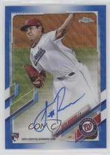 2021 Topps Chrome Rookie Blue Refractor 124/150 Seth Romero #RA-SR Auto x6n