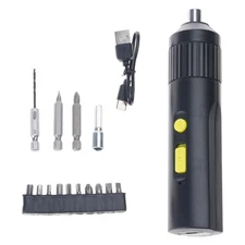 Electric Screwdriver Set Bit Holder Rechargeable Battery For Electronic