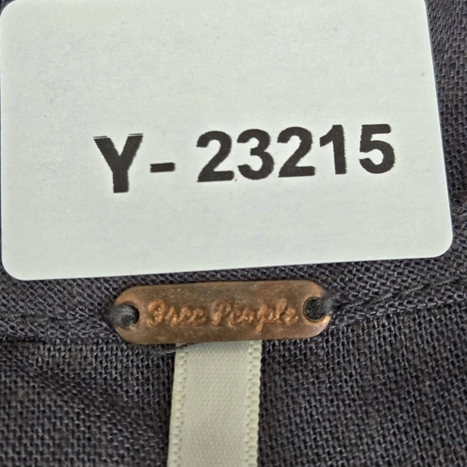 Mono Free People Mujer L Gris Lino Jet Set Life Wide Leg Foto 2 de 4