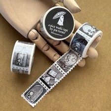 Jon Turner Robot Stamps Washi Tape Junk Journal Collage Scrapbooking