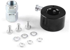 Steering Wheel Quick Hub Aluminum Release Disconnect Hub Adapter Kit 3/4" Black