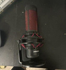 HyperX QuadCast USB Freestanding Desktop Microphone, Black/Red