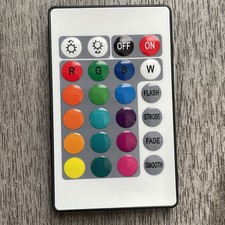 Universal 24-Key IR Remote Control Replacement for RGB RGBW LED Strip Lights