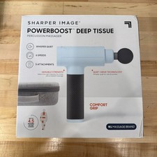 Sharper Image Powerboost Deep Tissue Massage Gun - Black 1015817