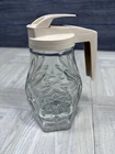 Vintage Anchor Hocking Early American Prescut Star of David Syrup Dispenser
