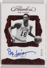 2016-17 Panini Flawless Greats Ruby 3/15 Bob Lanier #G-BL Auto HOF 9q5