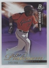 2018 Bowman Platinum Platinum Presence Purple 142/250 Heliot Ramos #PP-6 0b0