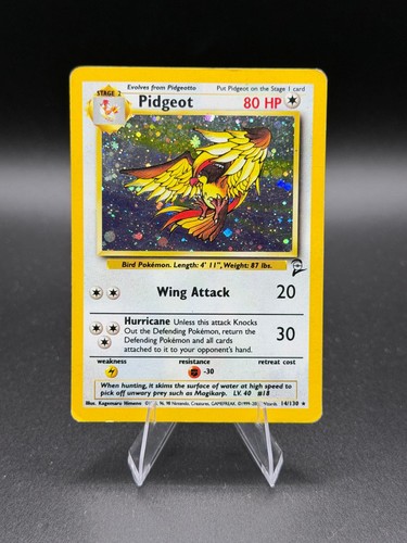 Pidgeot 14/130 Holo Rare Base Set 2 - HP