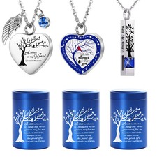 RIPFEVURN Small Mini Urns for Human Ashes Keepsake Adult Female Male Tree of ...