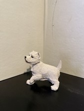 Vtg Country Artists Figurine standing West Highland White Terrier puppy dog 2001