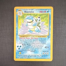 Blastoise Base Set 2 Holo Rare 002/130 Pok mon TCG Card English 2000