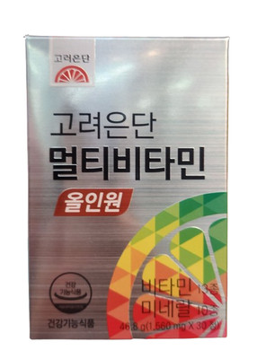 Koryo Eundan All In One Multivitamin 30 Tablets Made in Korea