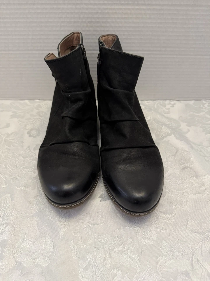 Dansko Lia Black Burnished Nubuk Leather Ankle Boot Comfort Shoe Size 36 5.5-6 - Image 2 of 4