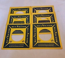 45 RPM 7" RECORD SLEEVES CO. SLEEVE 6 PACK SEE PHOTOS RCA/Victor Records SLV374