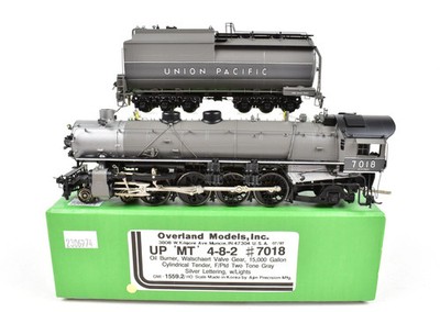 HO Brass OMI Overland Models UP Union Pacific MT 4-8-2 FP Two-Tone Gray No. 7018