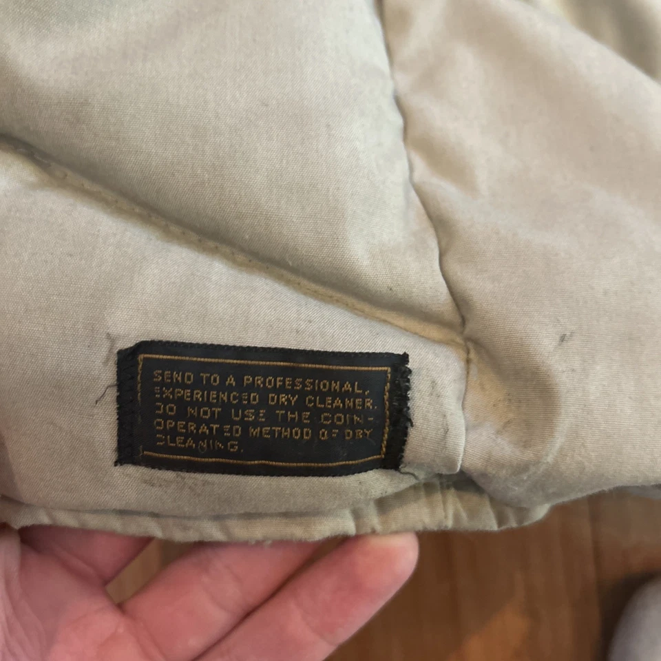 CHAQUETA PARKA VINTAGE AÑOS 90 EDDIE BAUER DOWN STADIUM Abrigo de Granero Cuello de Piel HOMBRE M Foto 4 de 4