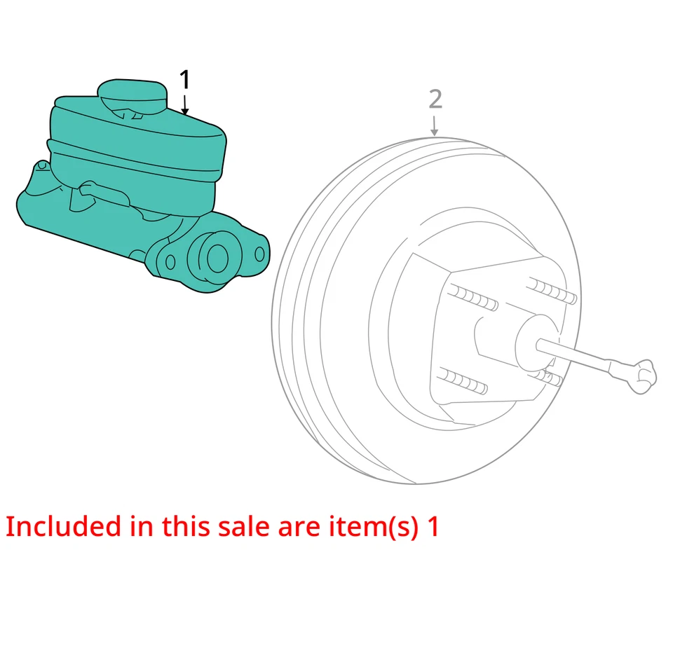 1998 Lincoln Navigator Brake Master Cylinder OEM 106K Miles - LKQ429060606 - Изображение 4 из 4