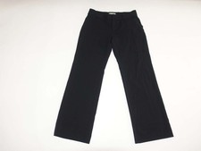 Michael Kors Women's Boot Cut Dress Pants Size 10 Black Mid Rise 32" Inseam