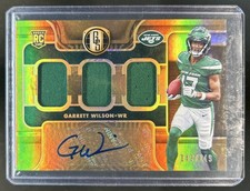 2022 Panini Gold Standard Garrett Wilson Jersey Rookie Auto RC #/149 Jets