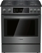 Bosch 800 Series 30" 5 Sealed Burner Touch Controls Slide In Gas Range HGI8046UC