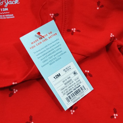 Toddler Boys' Long Sleeve T-Shirt - Cat & Jack Red 12M New Nwt - Picture 12 of 12