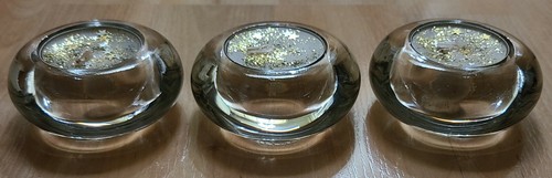 Vintage Pier 1 Tea Light Candle Holder Set 3, Vanilla New in Box - Picture 4 of 10