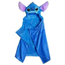 NWT Disney Stitch Hooded Blanket Super Soft 30 X 50 SO CUTE Lilo Stitch