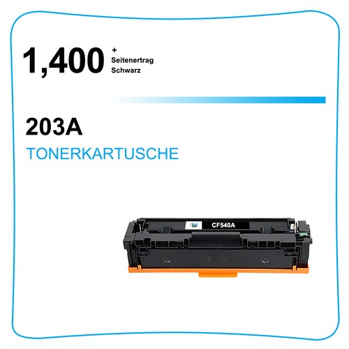 2x Schwarz Toner Kompatibel für HP CF540A LaserJet Pro MFP M281FDW M254NW M254DW - Afbeelding 2 van 8