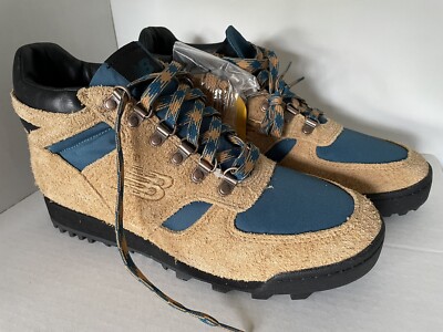 New Balance Rainier Light Brown Tan Teal Blue Hiking Shoes Boots