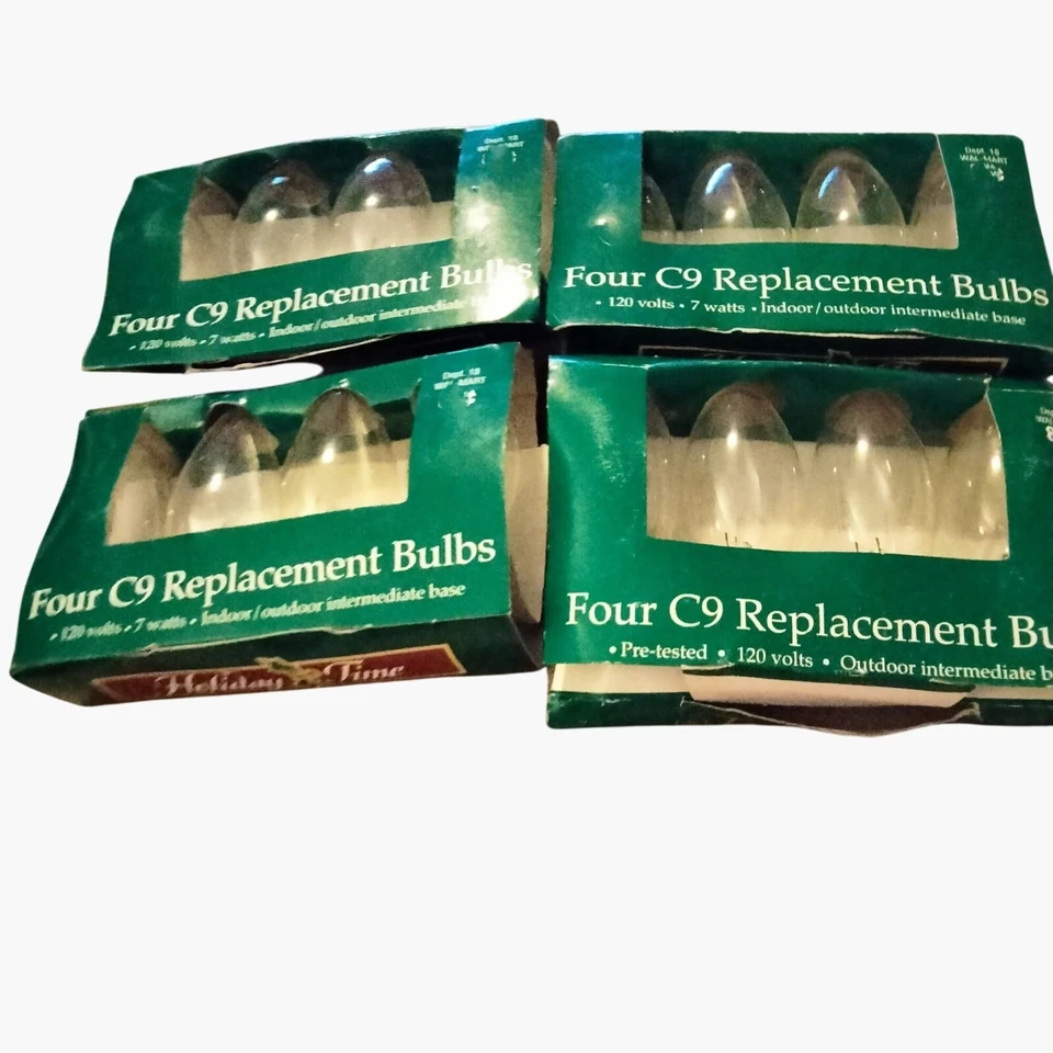 Four C9 Replacement Bulbs 7 Watts 120V Indoor Outdoor Lot 6 - Image 4 of 4