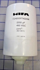 RIFA 450VDC 2200uF  -40/+85�C HI-PERFORMANCE E-CAP STUD MOUNT PEH200YT4220M