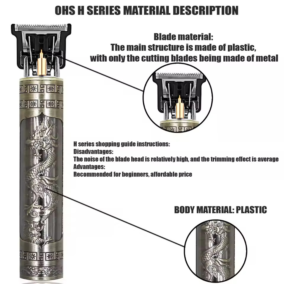 Cordless Beard Hair Trimmer Men Rechargeable Electric Grooming Kit USB Charger