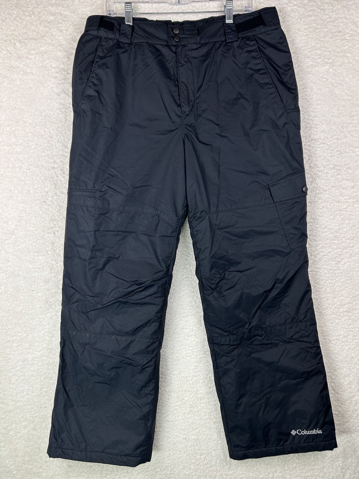 Columbia Snow Gun Pants Mens Large Black Waterproof Insulated Ski