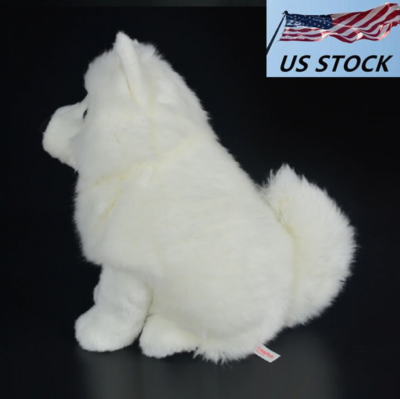 Peluche Cane Samoiedo 28 Cm – Morbido Giocattolo Per Bambini E Regalo